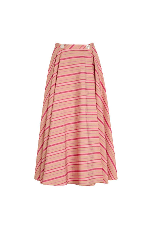 Audrey Skirt in Biscuit/Pink