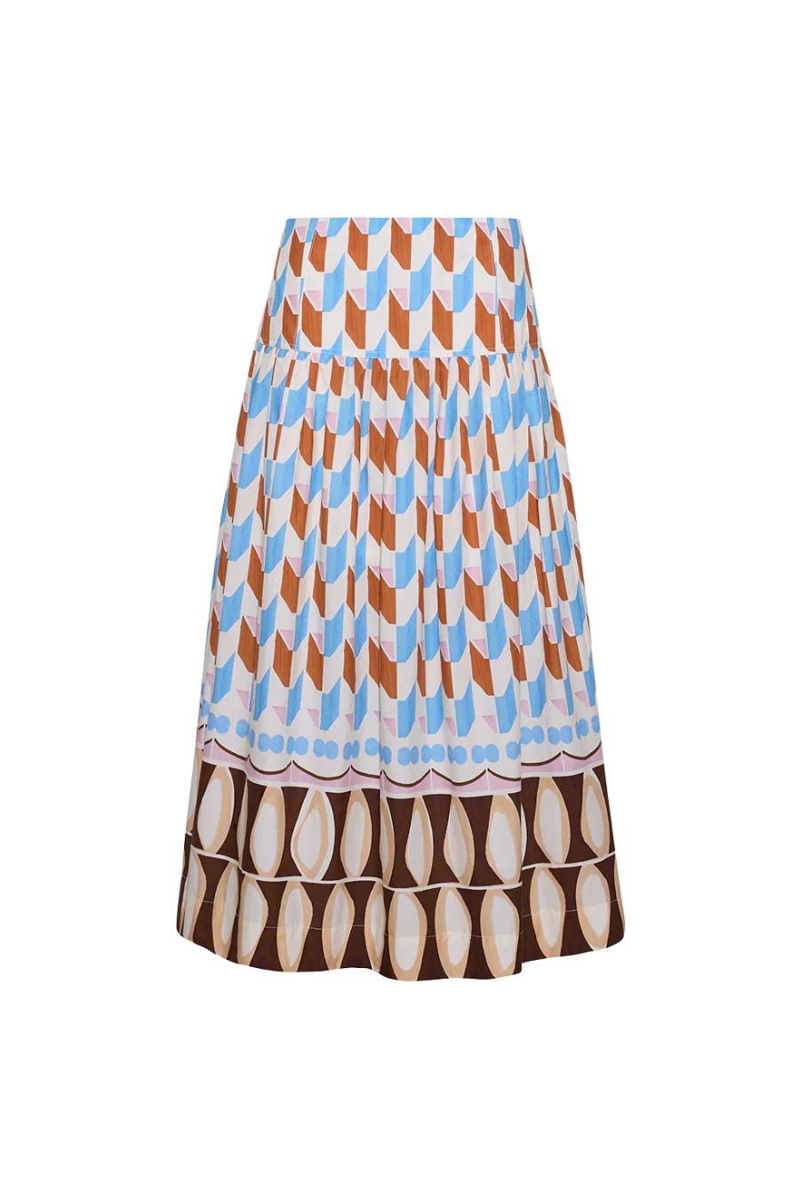 Diya Skirt in Talavera Tile Ivory