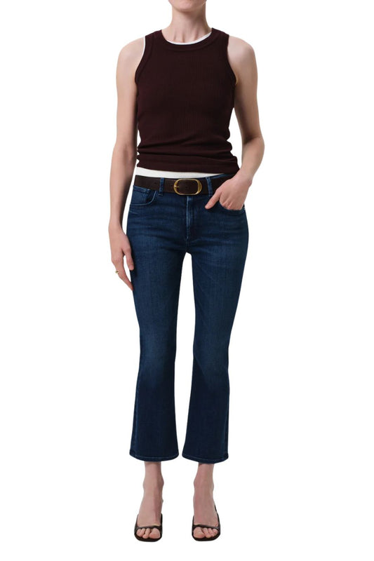 Isola Mid Rise Cropped Boot in Regency