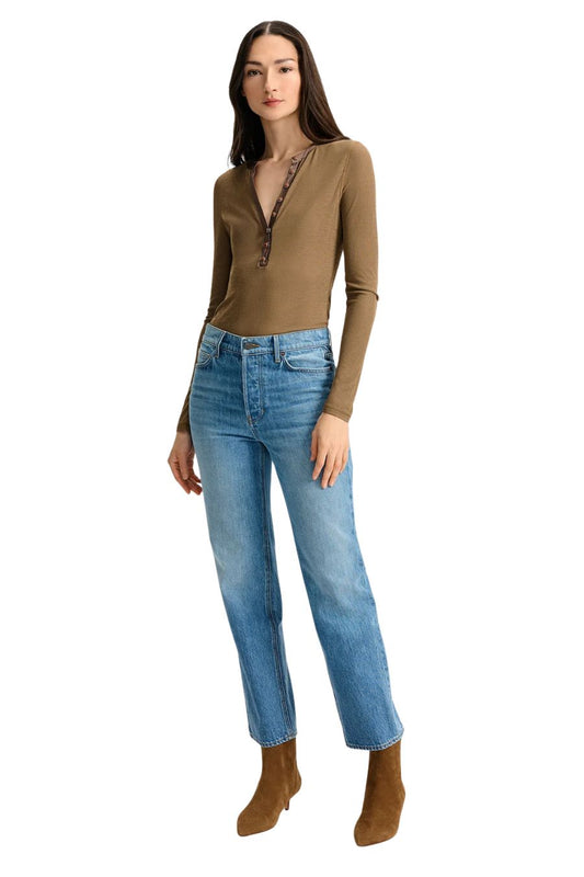 Leah Straight-Leg Jean in Lakeshore Blush