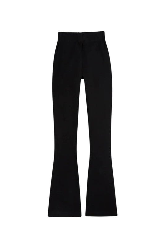Faye Flare Crop Pant in Black
