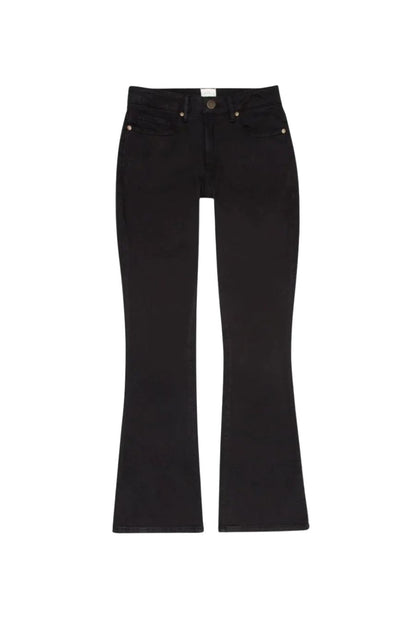 Flare Cropped 5-Pocket Jean in Black