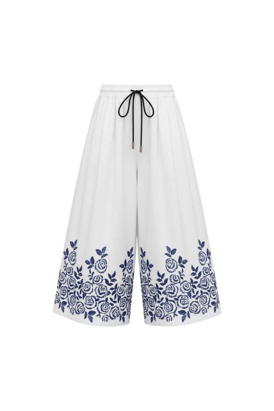 Whisper Pant in White Rose Fence