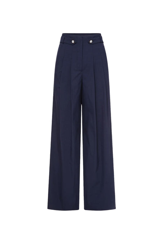 Allman Wide-Leg Pant in Navy