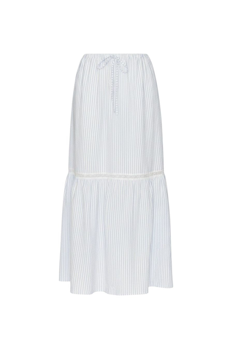 Venta Skirt in Carmen Stripe Light Blue/White
