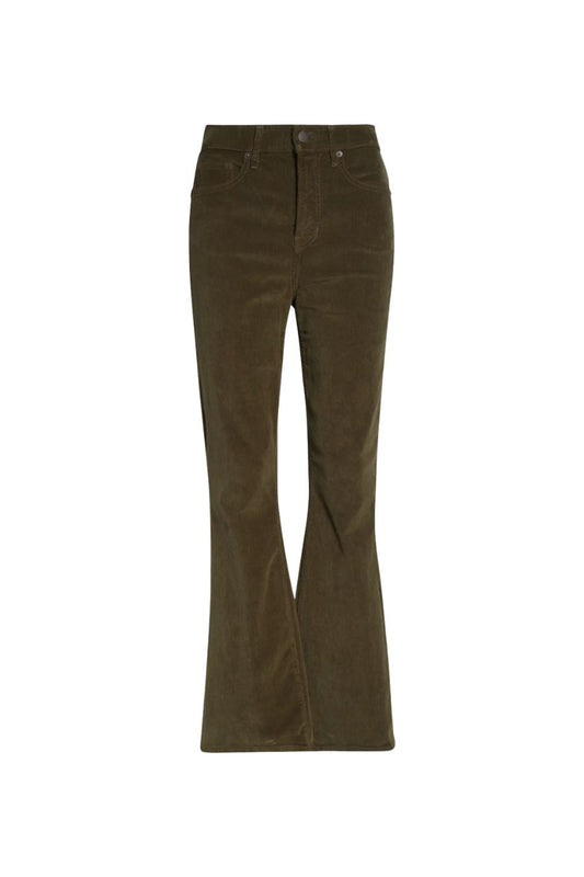 Carson Corduroy Kick-Flare Pant in Cypress