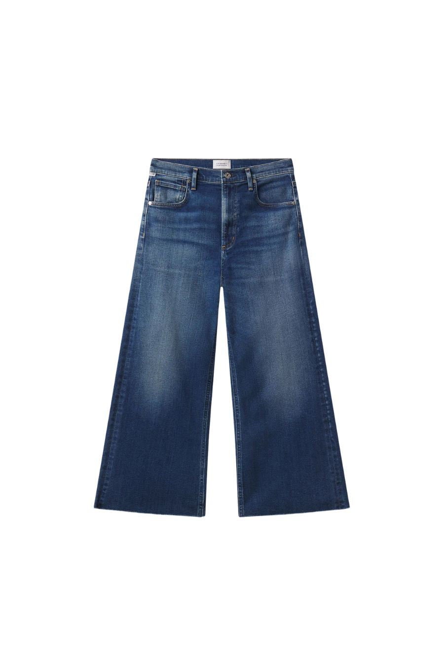 Lyra Wide Leg Crop Raw Hem in Augusta