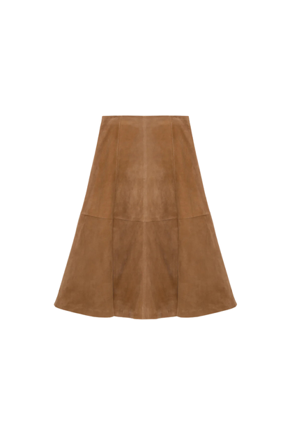 Bonnie Midi Skirt in Camel