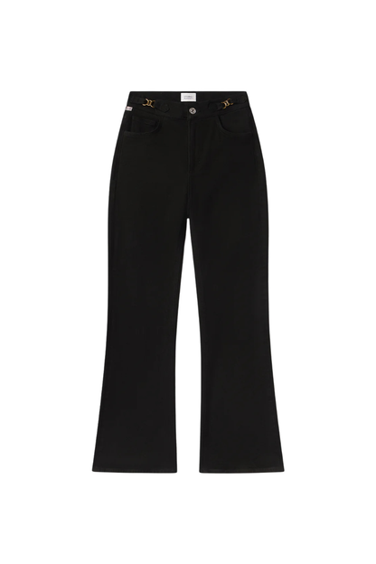 Kimberly Flare With Horsebit In Rich Black