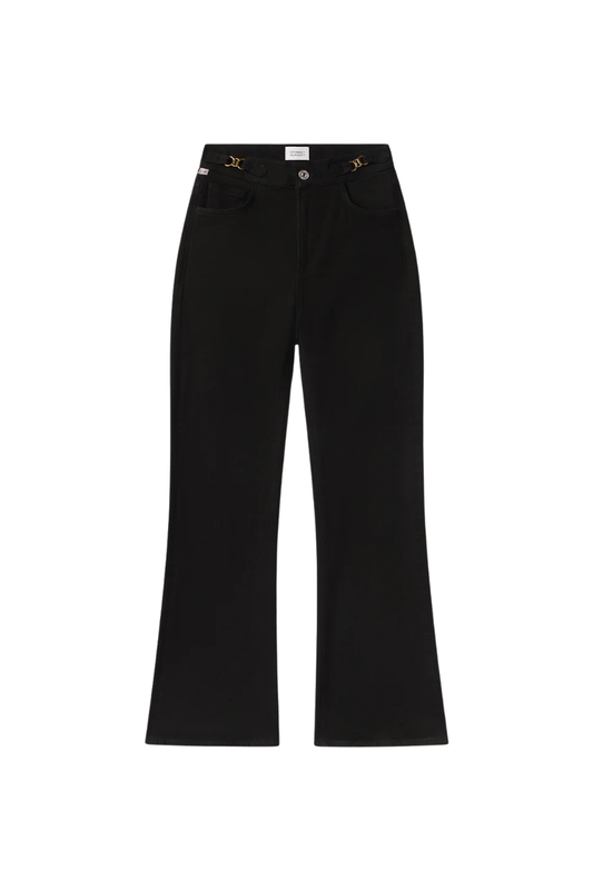 Kimberly Flare With Horsebit In Rich Black