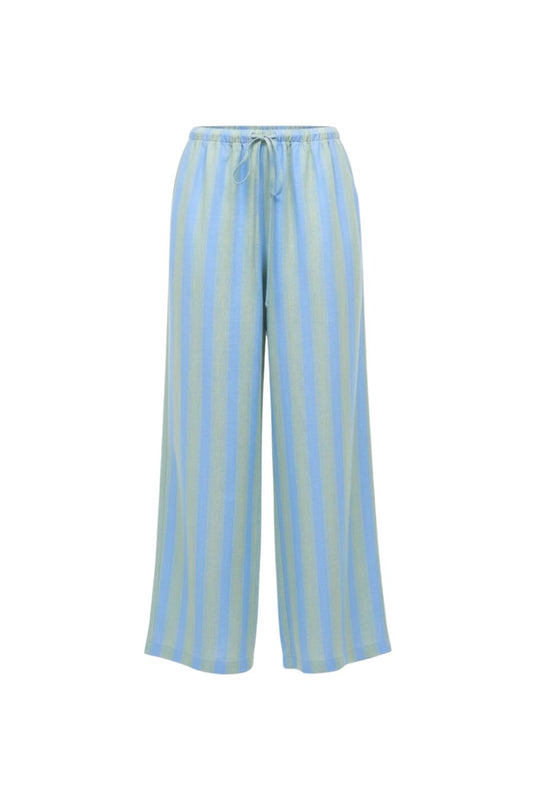 Mateo Linen Pant in Seaport Stripe