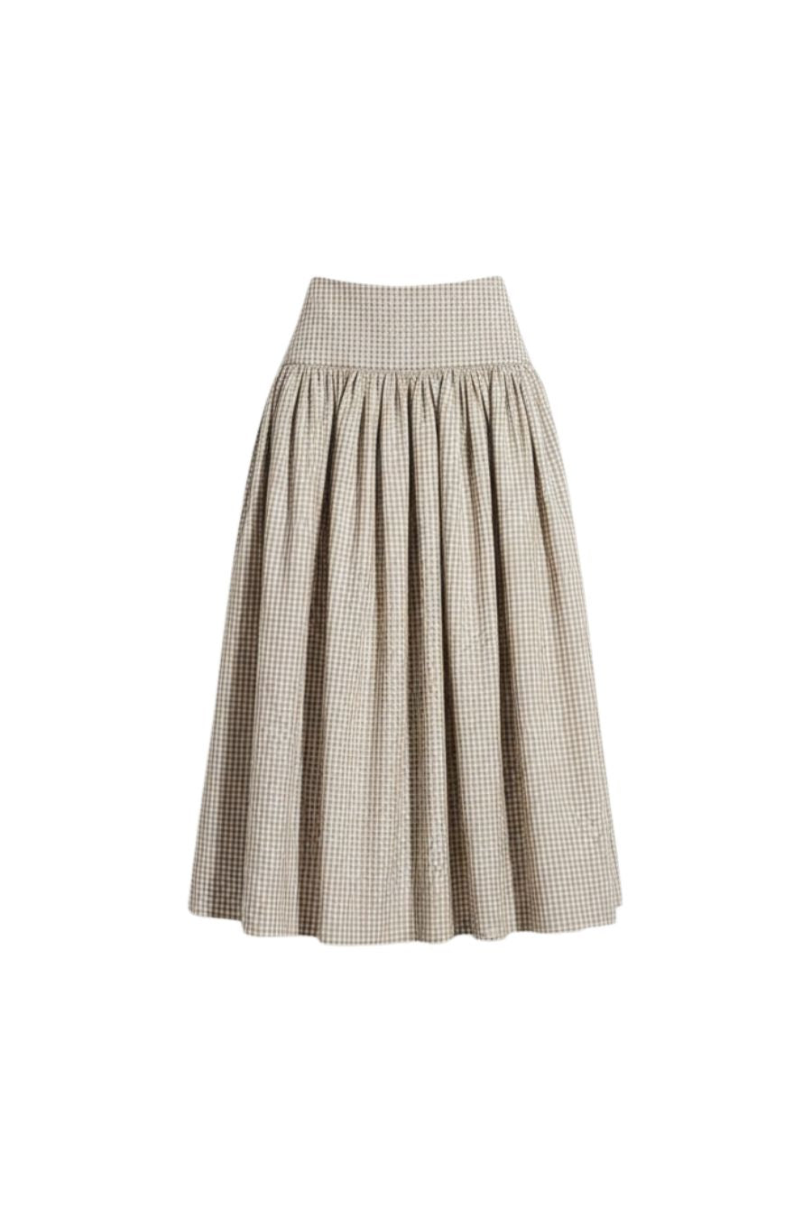 Havara Skirt in Tan/White