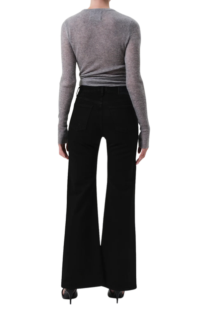 Kimberly Flare With Horsebit In Rich Black