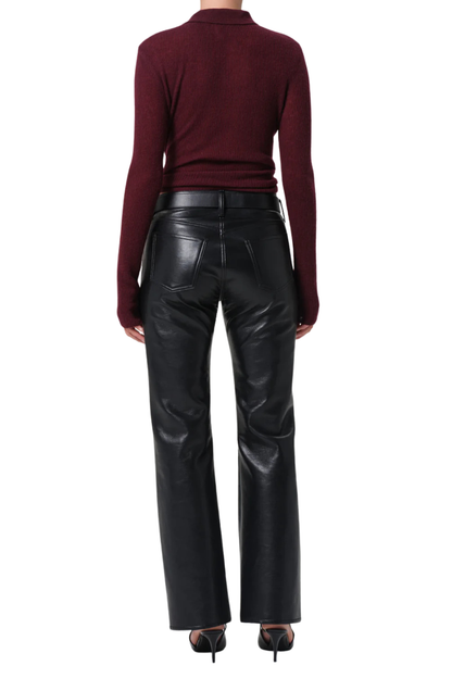 Genova Low Rise Boot Recycled Leather In Black