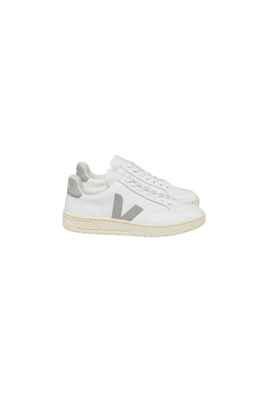 V-12 Leather White Light Grey