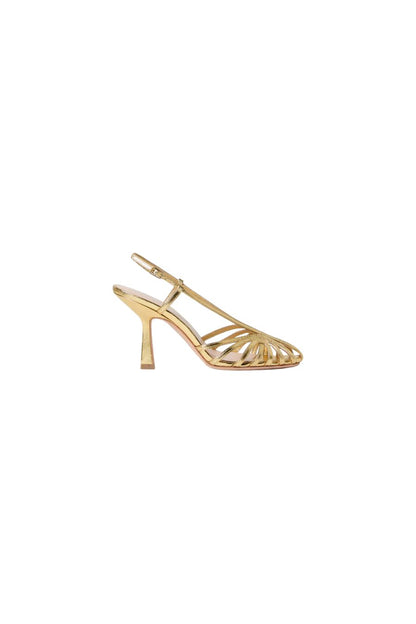 Alexandra Gold Slingback Heeled Sandal