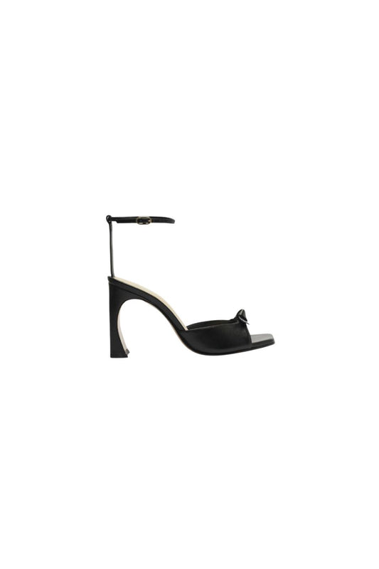 Clarita Mid 90 Heel in Black
