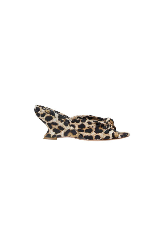 Marsy Angled Wedge in Leopard