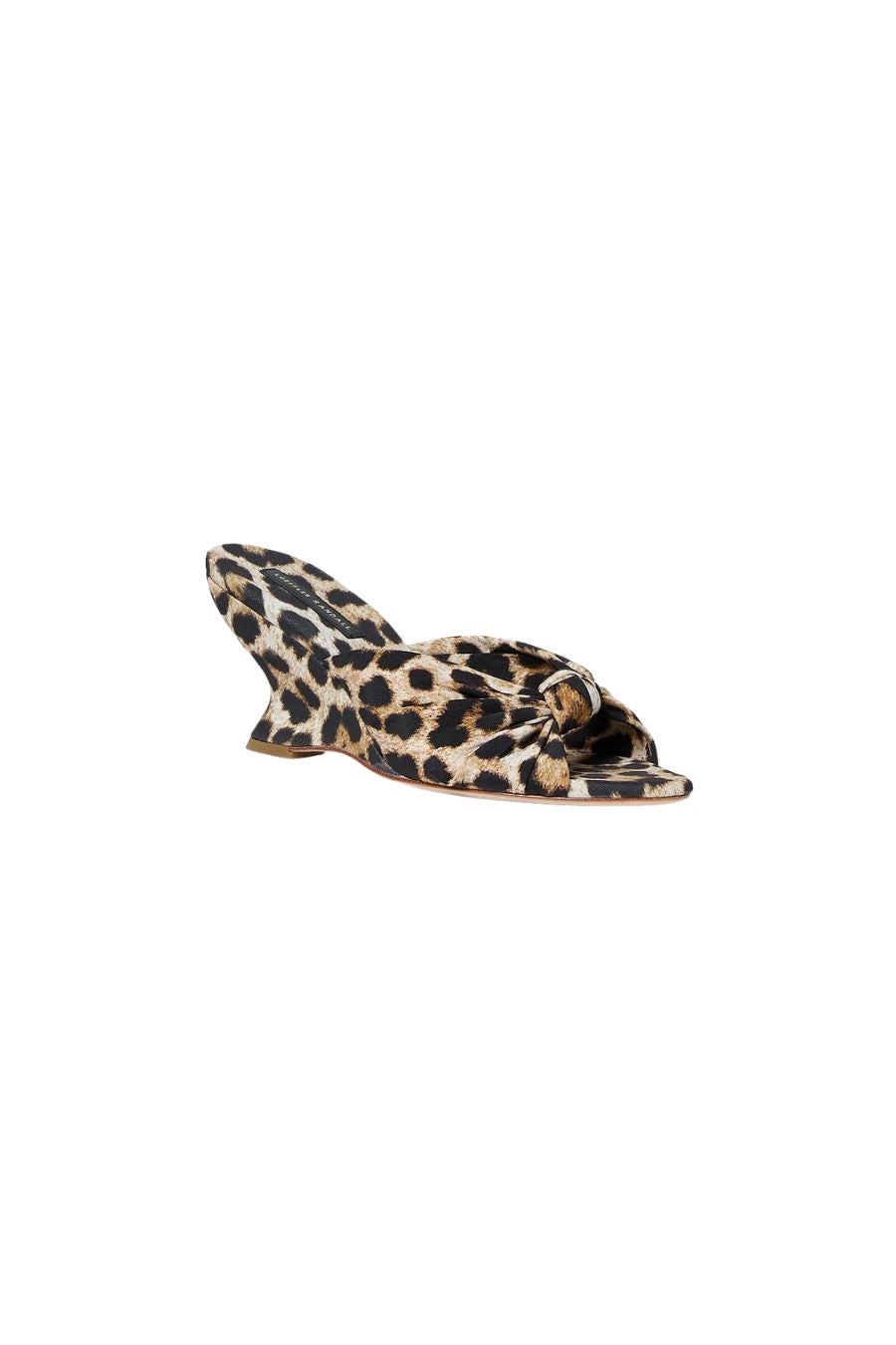 Marsy Angled Wedge in Leopard