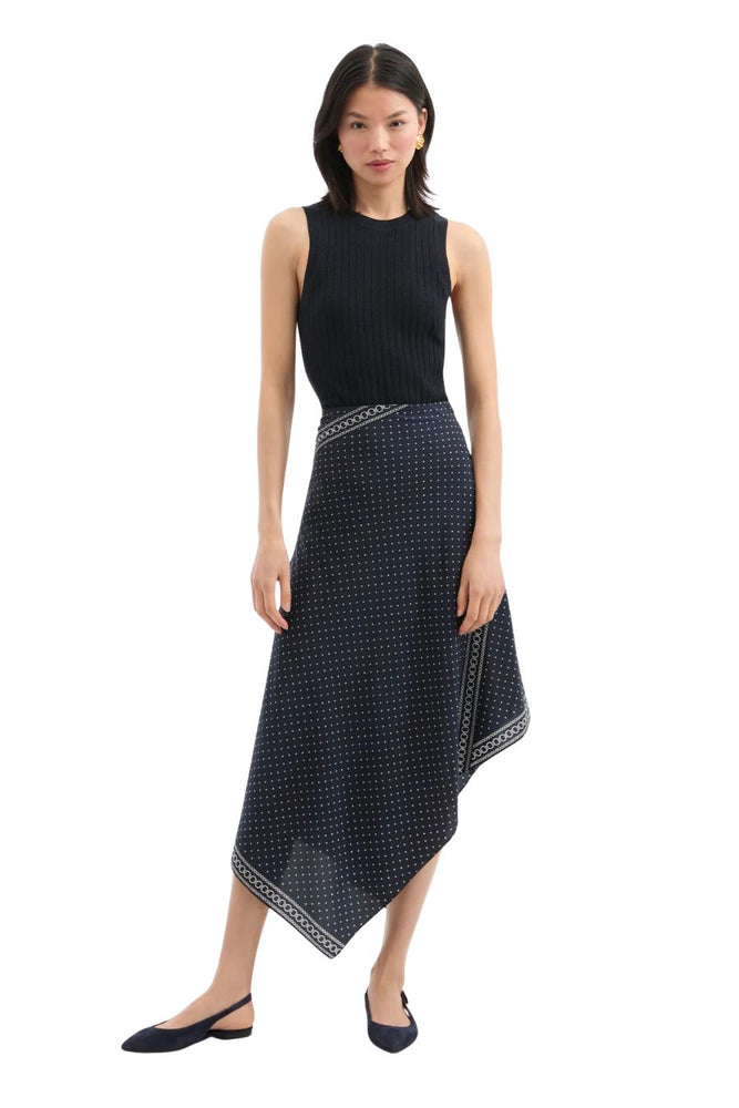 Shina Slingback Flat in Navy