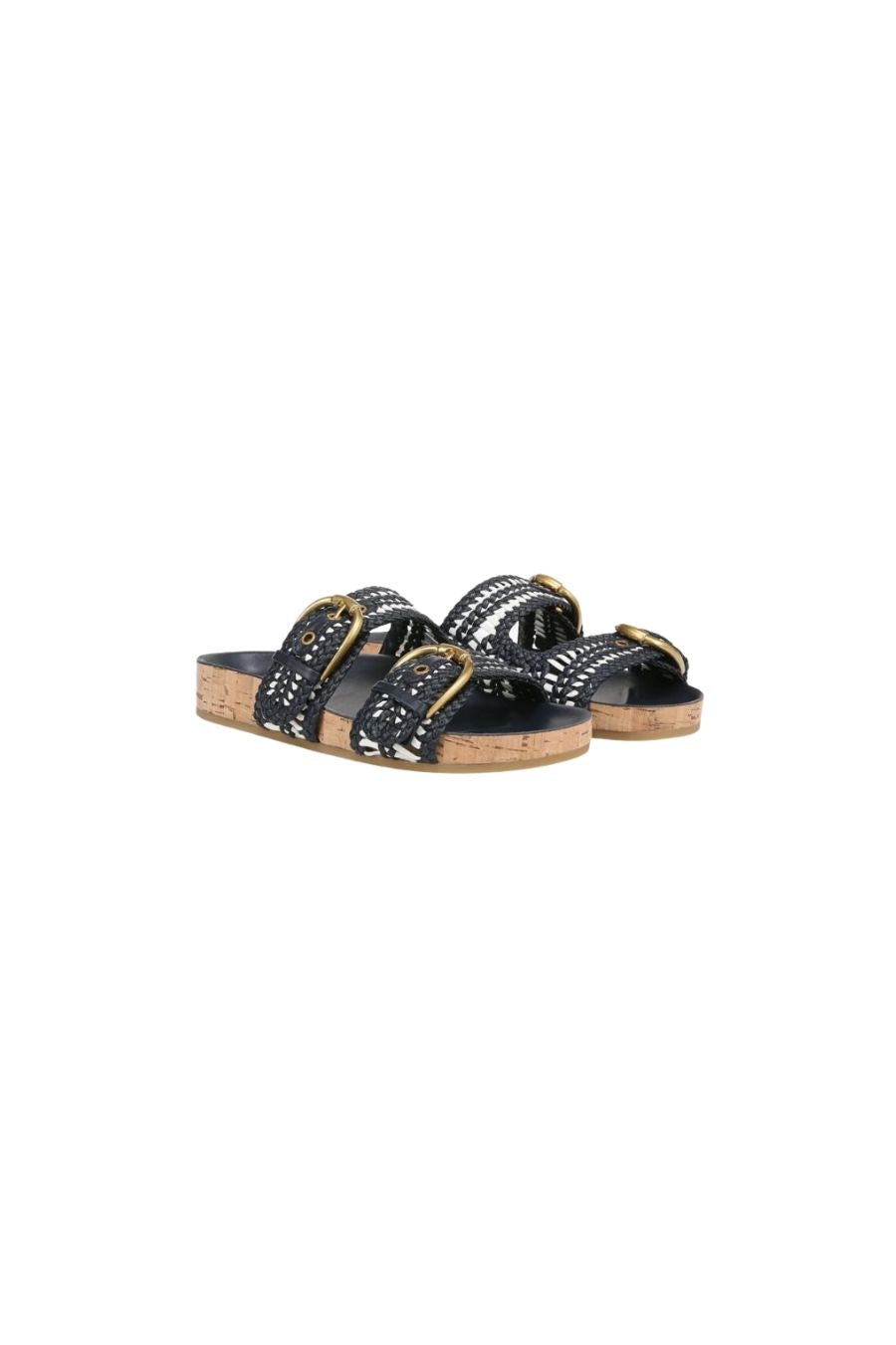 Prue Woven Sandal in Eclipse Coconut