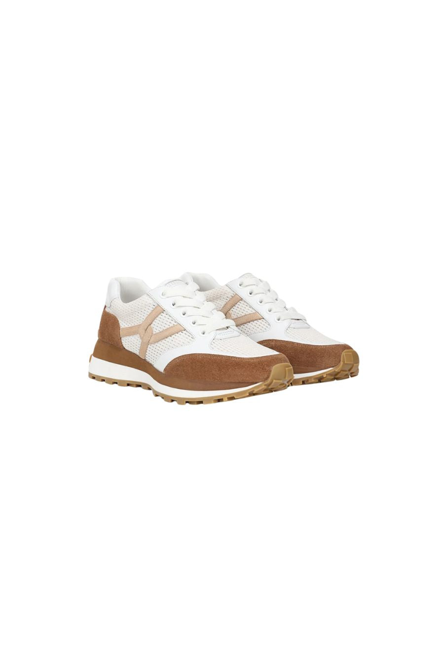 Valentina Suede Sneaker in Chestnut/Lily