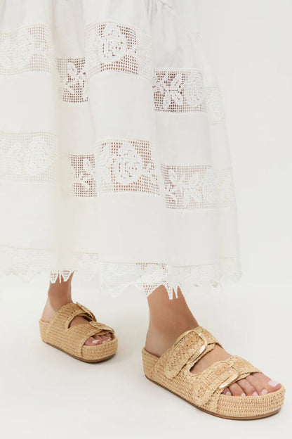 Nico Two Band Sandal in Natural