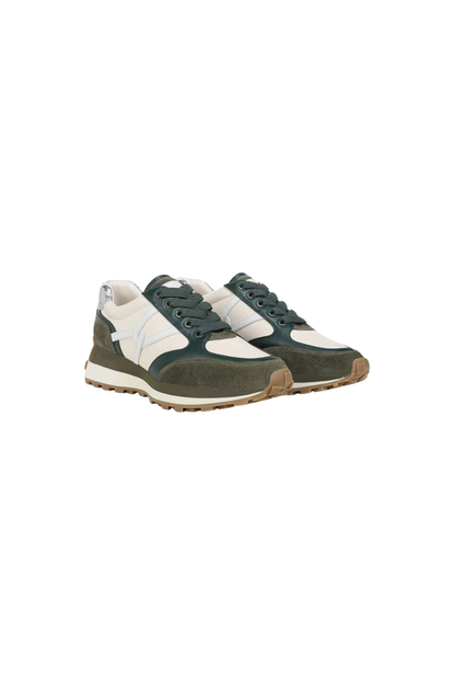 Valentina Suede Sneaker in Green Multi