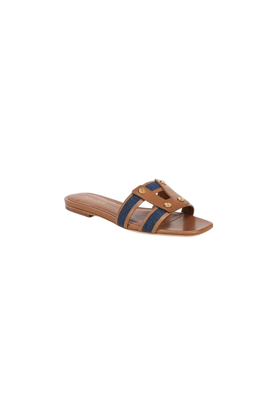 Via Slide in Honey/Navy