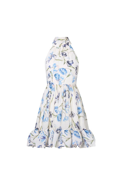 Fern Mini Dress in Tulip Blue