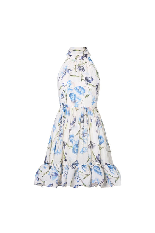 Fern Mini Dress in Tulip Blue