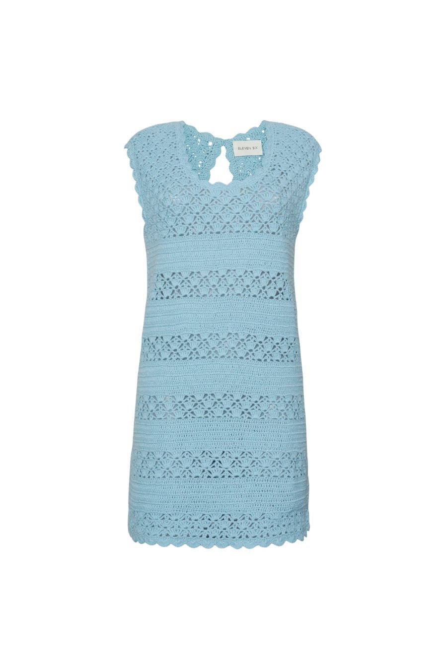 Bella Mini Dress in Skye Blue