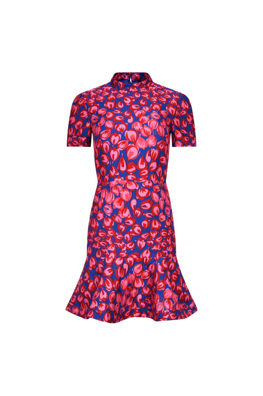 Mini C Dress in Azure Flamingo