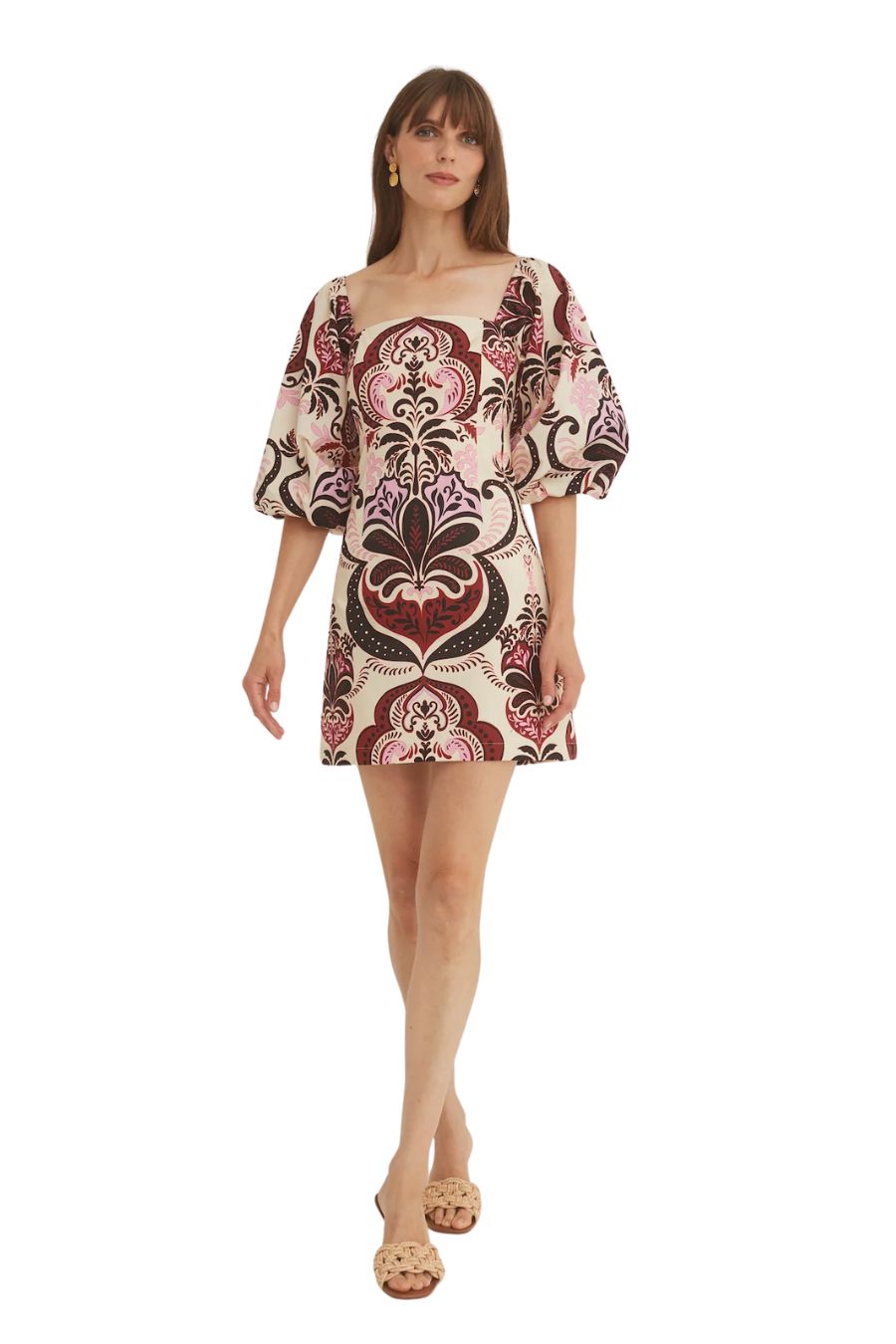 Montauk Dress in Palm Pavillion