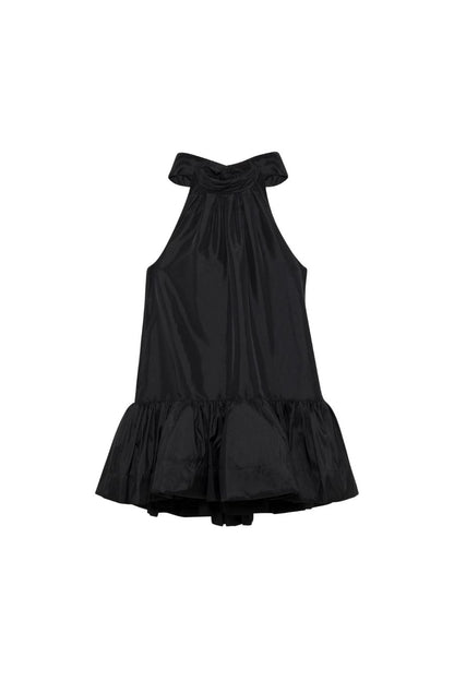 Hope Bow Tie Mini Dress in Black