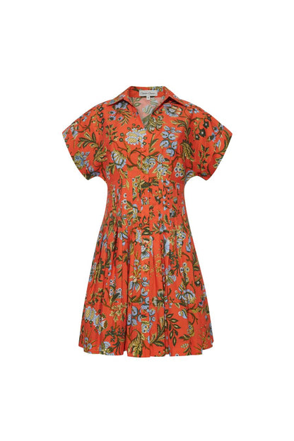 Nash Mini Dress in Clover Orange