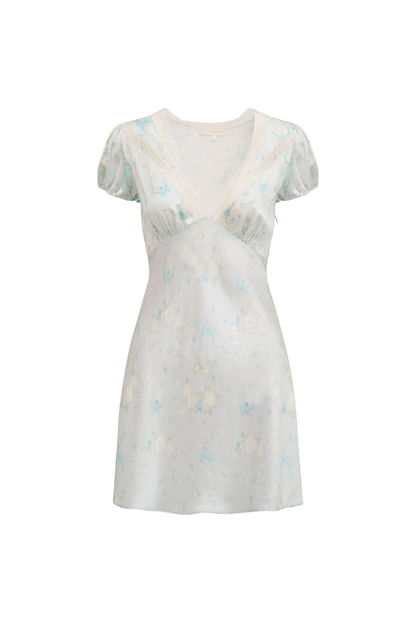 Sylara Dress in Snowdrop Blue