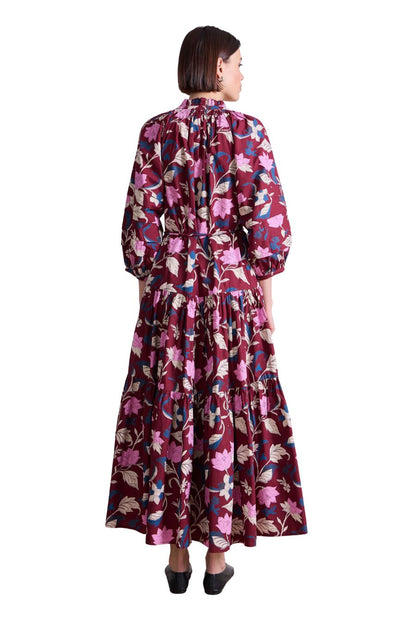 Noto Maxi in Essa Floral Merlot