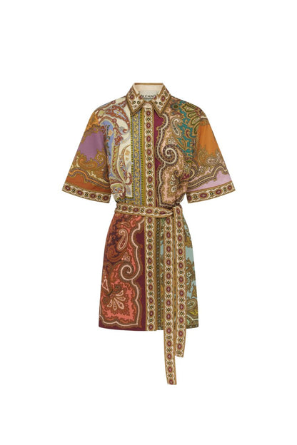 Clemenza Spliced Mini Dress