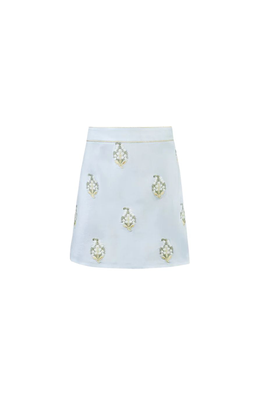 Sarv Mini Skirt in Blue & White