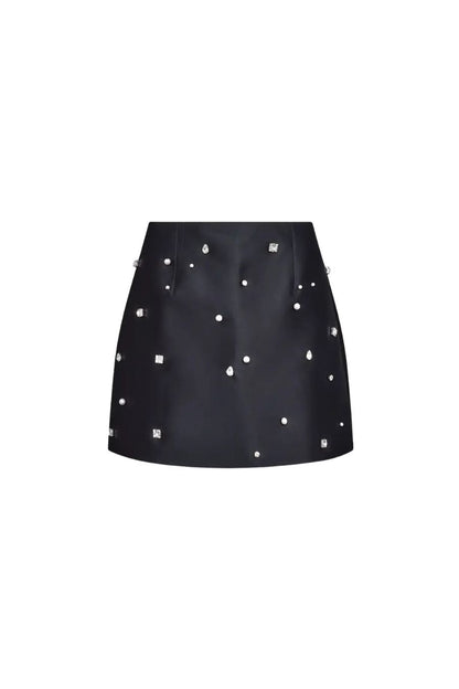 Britt Mini Skirt in Onyx