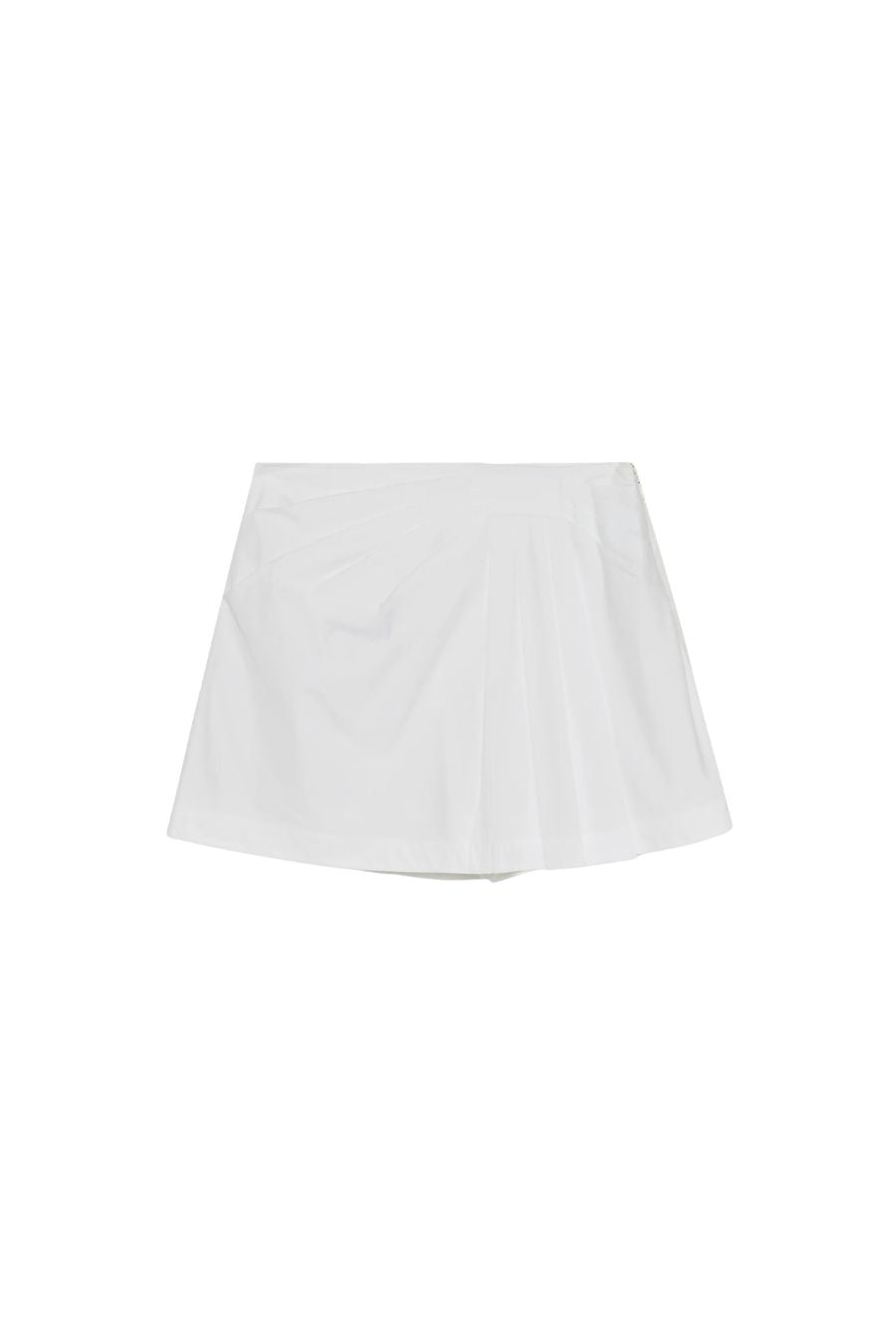 Devlin Pleated Mini Skort in White
