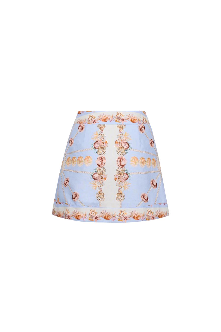 Fischer Skirt in Seashell Stripe Ivory
