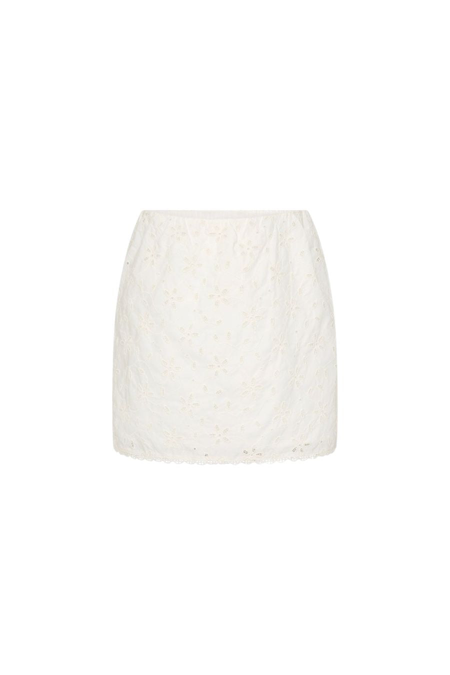 Salma Mini Skirt in Vintage White