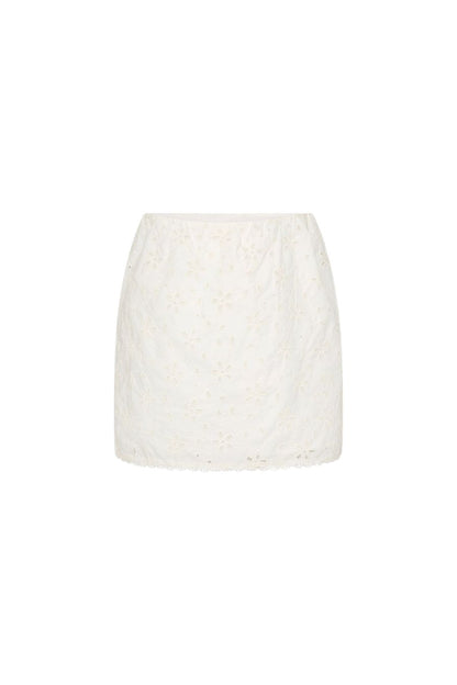 Salma Mini Skirt in Vintage White