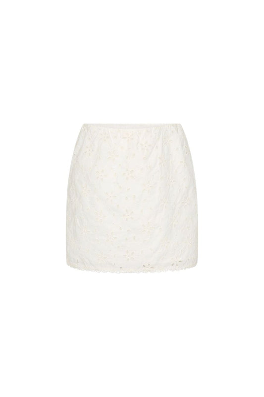 Salma Mini Skirt in Vintage White