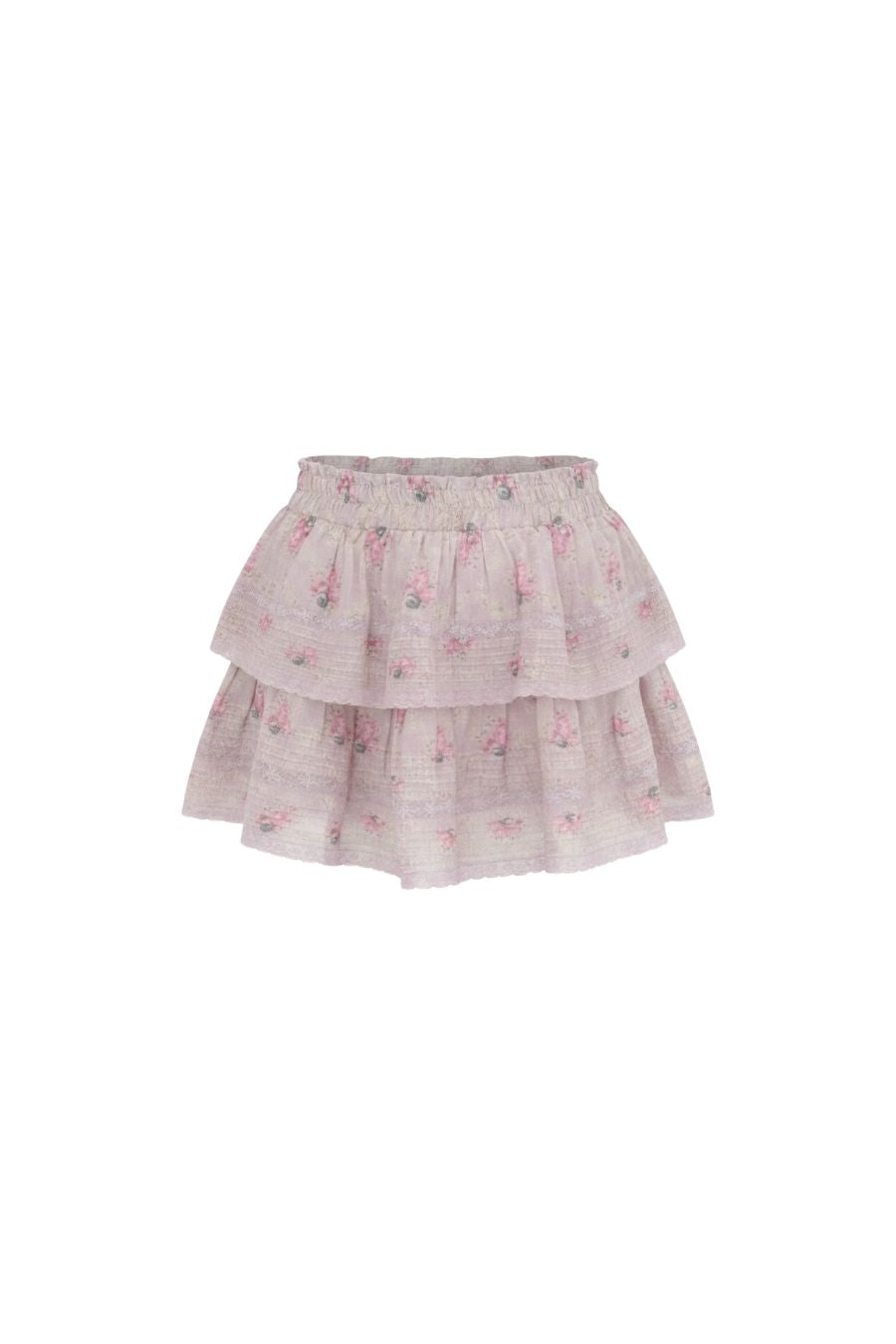 Ruffle Mini Skirt in VintagePlum