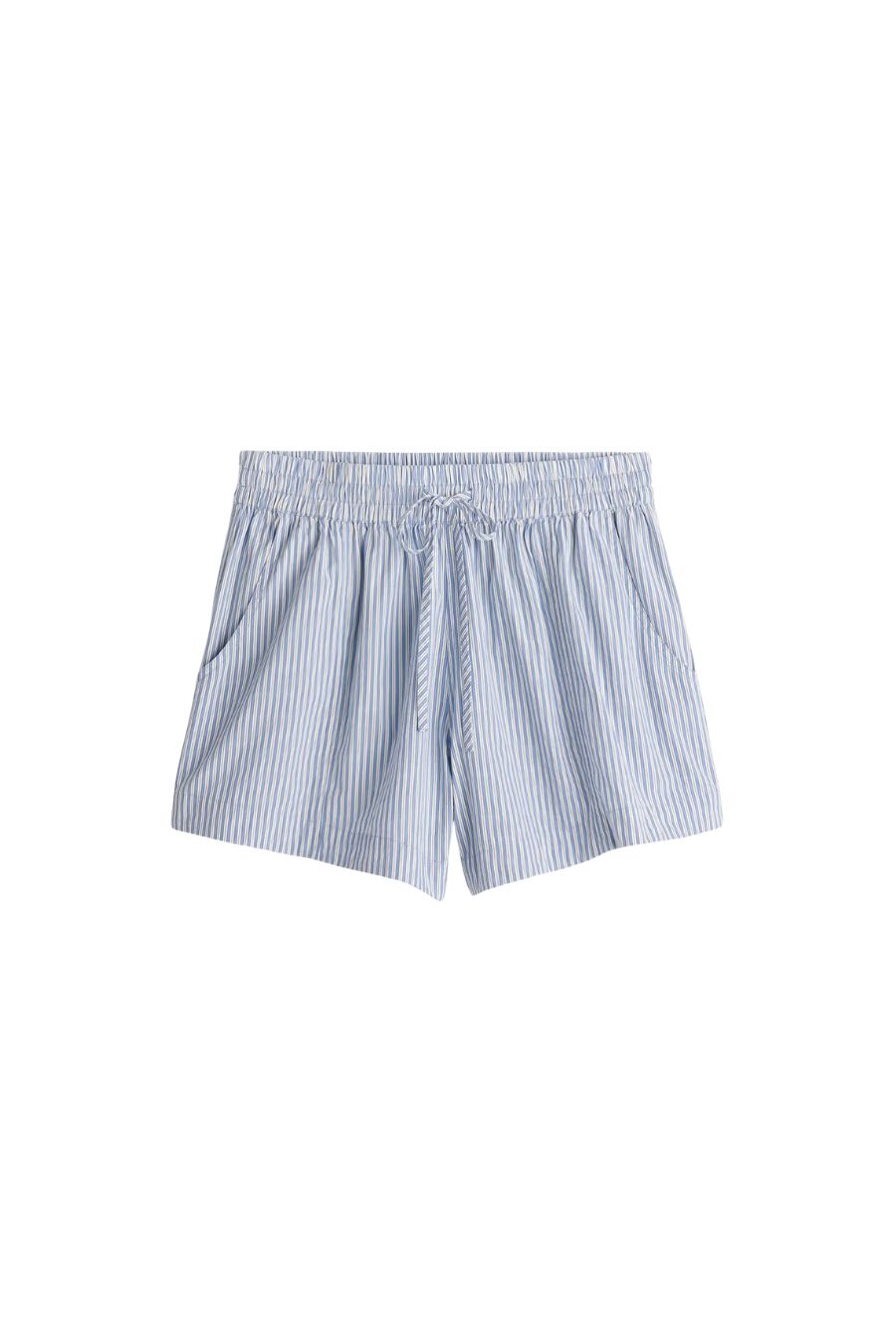 Trail Short in Blue and White Stripes