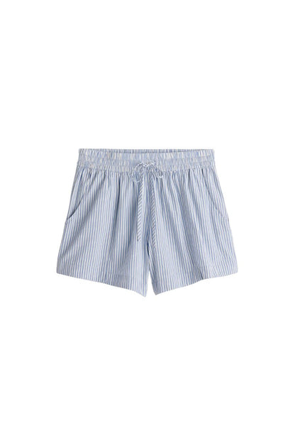 Trail Short in Blue and White Stripes