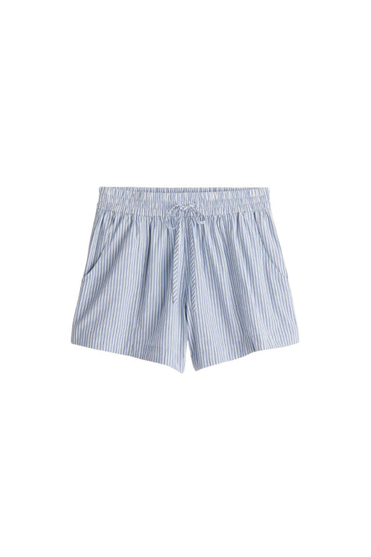 Trail Short in Blue and White Stripes